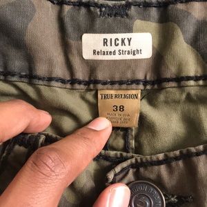 True Religion Camo Pants Relax Striaght